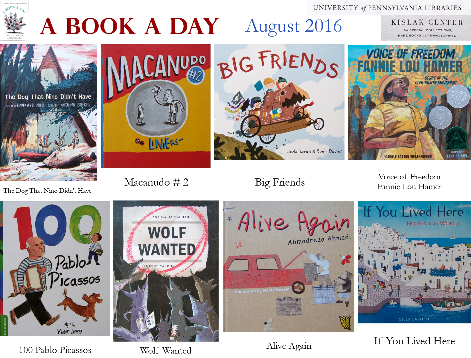 Donated Books • August 2016