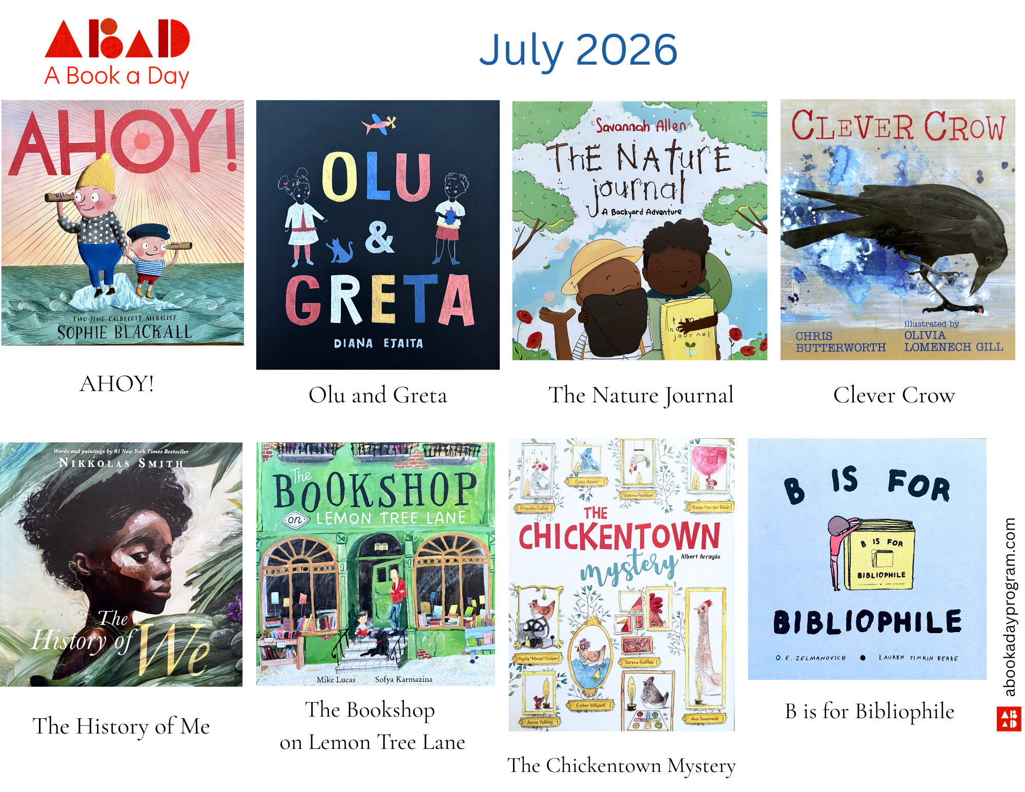 Donated Books • July 2026